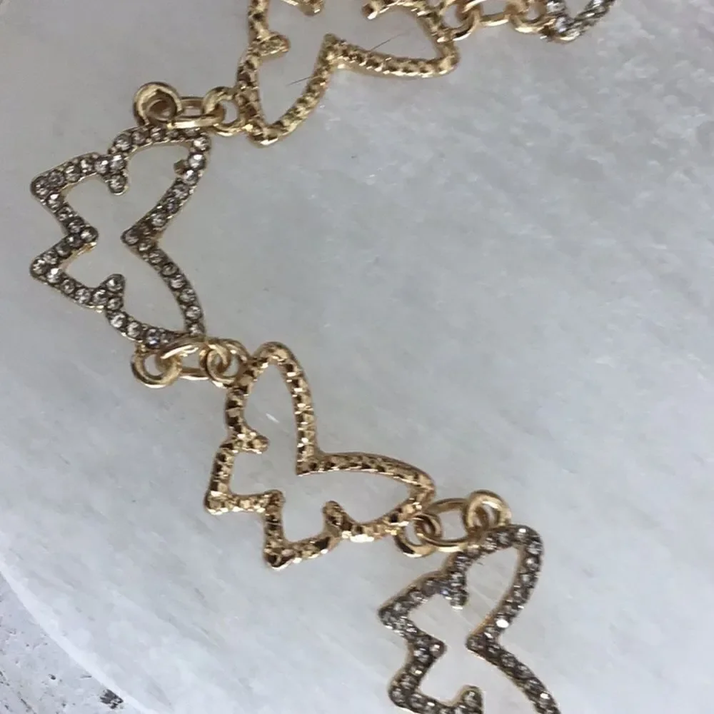 Swarovski Crystal Open Butterfly Necklace. - Picture 6 of 6